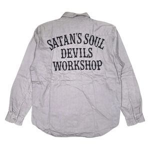 Wacko Maria Guilty Parties Satan's Soul Devils Workshop L/S Button Shirt Mens M